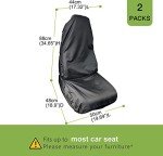 AWNIC Waterproof Front Seat Covers - 2 Pack