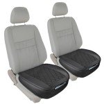 2 Pack Black PU Leather Car Seat Covers
