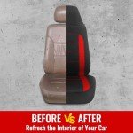 AUTOYOUTH Universal Fit Front Seat Covers - Red