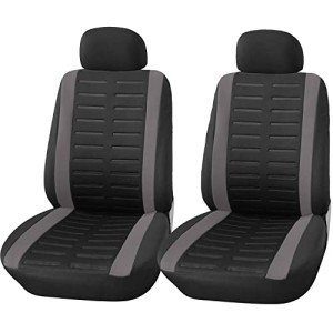 Stylish Black and Grey Car Seat Covers Set