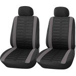 Stylish Black and Grey Car Seat Covers Set