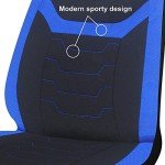 Sakura Finsbury Universal Front Seat Covers - Black/Blue