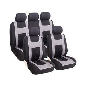 9-Piece Car Seat Cover Set - Grey