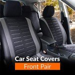 Stylish Black and Grey Car Seat Covers Set