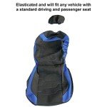 Sakura Finsbury Universal Front Seat Covers - Black/Blue