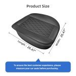 2 Pack Black PU Leather Car Seat Covers