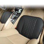 Black Panther PU Leather Car Seat Cover, Black