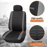 Stylish Black and Grey Car Seat Covers Set