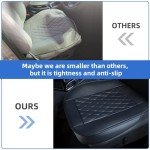 2 Pack Black PU Leather Car Seat Covers