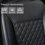 Luxury Black Panther Front Seat Cover for All Seasons