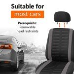 Stylish Black and Grey Car Seat Covers Set