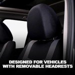 9-Piece Car Seat Cover Set - Grey