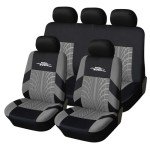 AUTOYOUTH Tire Tracks Car Seat Covers Full Set