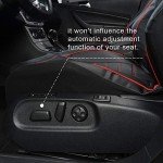 Red Waterproof PU Leather Car Seat Covers Pair