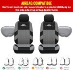 AUTOYOUTH Tire Tracks Car Seat Covers Full Set