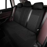 Universal Full Set Car Seat Covers - Solid Black