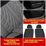 AUTOYOUTH Tire Tracks Car Seat Covers Full Set