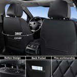 Coverado Universal Leather Front Seat Covers - 2 Pack