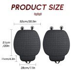 ZATOOTO Universal Soft Car Seat Covers - 2PCS Black