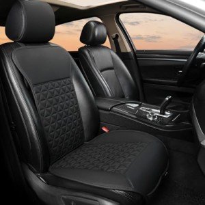 Black Panther Luxury PU Leather Front Seat Cover