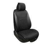 Black Panther Luxury PU Leather Front Seat Cover