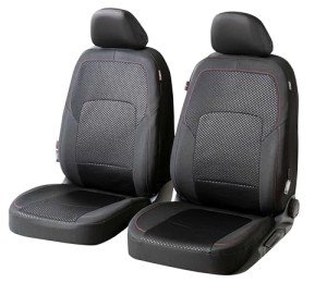 Walser Logan Zip-System Car Seat Covers Black/Red
