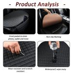 ZATOOTO Universal Soft Car Seat Covers - 2PCS Black