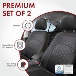 Walser Logan Zip-System Car Seat Covers Black/Red