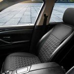 Black Panther Luxury PU Leather Front Seat Cover