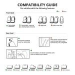 Universal 9-Piece Car Seat Cover Set - Black