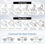 Coverado Universal Leather Front Seat Covers - 2 Pack