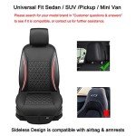 Black Panther Luxury PU Leather Front Seat Cover
