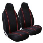 FSW Red Universal Front Car Seat Covers - 2 Pack