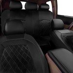 9-Piece PU Leather Car Seat Cover Set