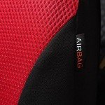 Universal Car Seat Cover Set - Black & Red