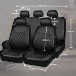9-Piece PU Leather Car Seat Cover Set