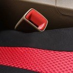 Universal Car Seat Cover Set - Black & Red