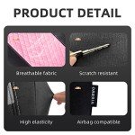 TOYOUN Universal Car Seat Covers Set - Black & Pink