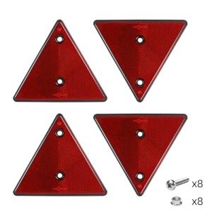 AOHEWEI Red Triangle Reflectors for Trailers and Gates