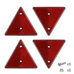 AOHEWEI Red Triangle Reflectors for Trailers and Gates
