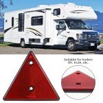 AOHEWEI Red Triangle Reflectors for Trailers and Gates