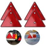 Red Triangle Reflectors for Trailers and Vehicles