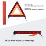 Car Emergency Warning Triangle & Reflective Vest Kit