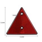 AOHEWEI Red Triangle Reflectors for Trailers and Gates
