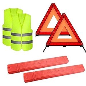 Amrocky Reflective Emergency Warning Triangle Kit - 2pcs