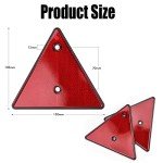 Red Triangle Reflectors for Trailers and Vehicles