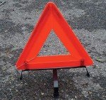 Foldable Safety Warning Triangle for Roadside Emergencies
