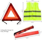 Amrocky Reflective Emergency Warning Triangle Kit - 2pcs