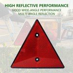 Red Triangle Reflectors for Trailers and Vehicles