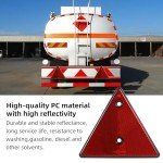 AOHEWEI Red Triangle Reflectors for Trailers and Gates